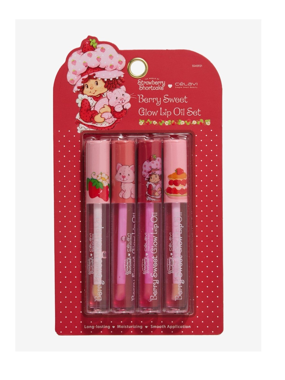 Strawberry Shortcake Berry Sweet Glow Lip Oil Set - Pink & Red Shades